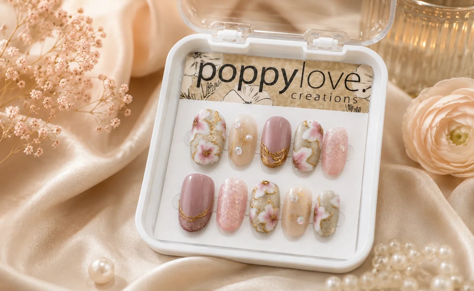 PoppyLove Creations packaging